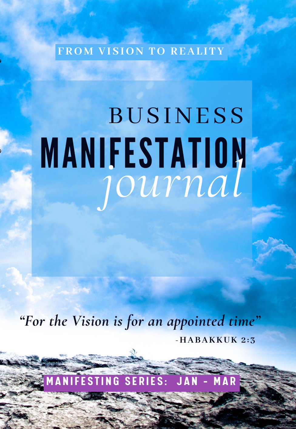 Business Manifestation Journal :: Manifesting Series Jan - Mar (PRE-ORDER)