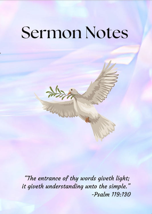 Sermon Notes   PRE-ORDER